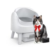 PetPivot Bandeja de Arena Autolimpiante con Diseño Abierto, Modos Automático y Manual, Limpieza Instantánea y Fácil de Recoger. Ideal para Gatos Grandes y Adecuada para Hogares con Varios Gatos
