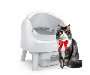 PetPivot Bandeja de Arena Autolimpiante con Diseño Abierto, Modos Automático y Manual, Limpieza Instantánea y Fácil de Recoger. Ideal para Gatos Grandes y Adecuada para Hogares con Varios Gatos