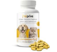 Petprive Condroprotector Perros y Gatos 180 Comp - Colageno y Glucosamina | Colágeno hidrolizado, glucosamina, ácido hialurónico, harpagofito y vitaminas C y D. 1 comprimido al día. Hecho en España.