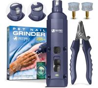 PETPROVED Lima de Uñas Electrico Perros Lima Electrica Uñas Perros Cortauñas Perro Electrico Corta Uñas Gatos Perritos Gatitos Grande Seguro Cortador Limador Gato Perro Mascotas (Azul)