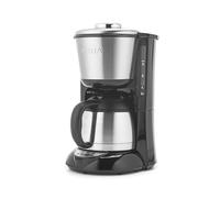 Petra Cafetera de Filtro - Cafetera de 1L con Sistema de Goteo, Jarra de Acero Inoxidable, Pantalla Digital, Regulador de Intensidad, Compatible con Café Molido, Temporizador Integrado, 800W
