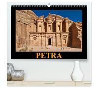 PETRA (hochwertiger Premium Wandkalender 2026 DIN A2 quer), Kunstdruck in Hochglanz: Fotos der faszinierenden antiken, nabatäischen Felsenstadt Petra in der jordanischen Wüste, UNESCO-Weltkulturerbe