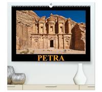 PETRA (hochwertiger Premium Wandkalender 2026 DIN A2 quer), Kunstdruck in Hochglanz: Fotos der faszinierenden antiken, nabatäischen Felsenstadt Petra in der jordanischen Wüste, UNESCO-Weltkulturerbe