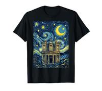 Petra Jordan Noche Estrellada Historia del Arte Presente Camiseta