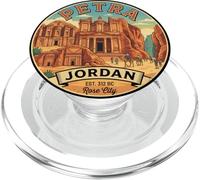 Petra Jordan Round Travel Souvenir Landmark Turista Regalo PopSockets PopGrip para MagSafe