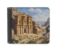 Petra Landscape - Cartera plegable delgada con bolsillo frontal y tarjetero para tarjetas de crédito para mujeres y hombres, Estilo:, Talla única, Para todas las estaciones