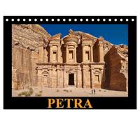 PETRA (Tischkalender 2026 DIN A5 quer), CALVENDO Monatskalender: Fotos der faszinierenden antiken, nabatäischen Felsenstadt Petra in der jordanischen Wüste, UNESCO-Weltkulturerbe