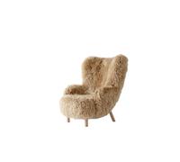Petra VB3 Sillón Piel de Oveja Miel 50/Roble Aceitado