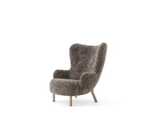 Petra VB3 Sillón Piel de Oveja Sahara/Roble Aceitado