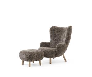 Petra VB3 Sillón Piel de Oveja Sahara/Roble Aceitado In TD1 Soplo
