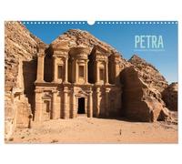 Petra (Wandkalender 2026 DIN A3 quer), CALVENDO Monatskalender: Die Nabatäerstadt Petra begeistert mit unzähligen Ruinen und faszinierenden Felsformationen.