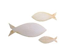 Petra's Bastel News Juego de 60 Peces de Madera para esparcir, Compuesto de 3 tamaños Diferentes, Madera, 2-4,5 cm