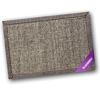 Petrebels Alfombrilla Rascador para Gatos 60 x 40 cm Color Cappuccino Premium Calidad Sisal Alfombrilla Rascador Mastermat para el cuidado de las uñas de su gato