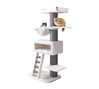 Petrebels Maine Coon Rascador XXL Ragdoll 179 cm, Árbol rascador XXL para gatos grandes, color blanco
