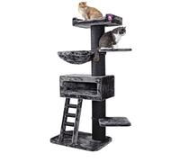 Petrebels Maine Coon Rascador XXL Ragdoll 179 cm Árbol rascador XXL para gatos grandes, color negro