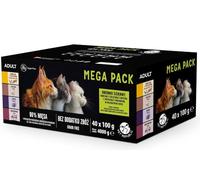 PetRepublic Comida húmeda para gatos, salsa delicada, 40 x 100 g
