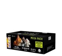 PetRepublic comida húmeda para gatos trozos en salsa delicada MIX sabores carne 48x85g