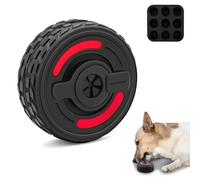 PETRFOH 3 en 1 juguete masticable interactivo con soporte de bordado, dispensador de golosinas con molde de silicona, juguete enriquecedor para perros
