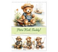 Petri Heil, Taddy! (Wandkalender 2026 DIN A4 hoch), CALVENDO Monatskalender: "Mit seiner kleinen Angel und einem großen Herzen sitzt Taddy am Wasser, lauscht dem Plätschern, träumt von Abenteuern.