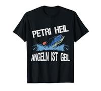 Petri Salvación Pesca Es Caliente Pescador Dicho Camiseta