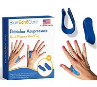 Petrichor - Clip de punto de presión de mano de acupresión hecho en Estados Unidos, ayuda natural para el dolor de cabeza, migraña, alivio de la ansiedad por tensión, reducción del estrés, alivio del