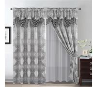 Petrichor Cortina de Ventana con Cenefa de Lujo adjunta