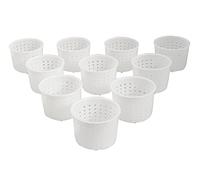 PetriStor 10 moldes de queso pequeños para hacer queso, 1/3 cuartos de galón, forma de crema suave casera, moldes para queso, fresco, casero, queso feta