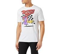 Petrol Heads Dastardly & Muttley Camiseta, Blanco, XL para Hombre
