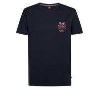 PETROL INDUSTRIES, Camiseta para Hombre SS Classic Print, M-1050-TSR134, Azul Marino, S