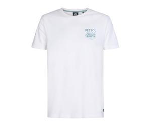 Petrol Industries M-1050-tsr125 Camiseta para Hombre Classic Print, Blanco Brillante, Large tee SS SP