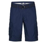 Petrol Industries - Pantalones Cortos Cargo con cinturón Azul