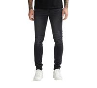 Petrol Men Denim Narrow Pantalones, Negro Y Negro, 34 para Hombre