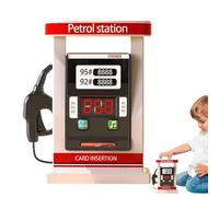 Petrol Pump Toy - Toy Station Playset | Petrol Station Playset | Realistic Portable Petrol Station Toy Set Desktop Children Educational Toys for Kids Learning Toy for Music and Lights