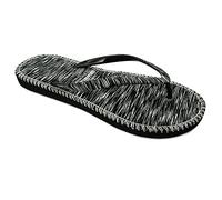 Petroleo - BRASILERAS Chanclas de Playa-Hip Marbled. Suela Antideslizante del 35 al 42. Mujer para Interior/Exterior. Zapatos de Piscina