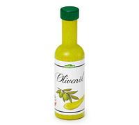 Petróleo Erzi de Oliva, el Aceite de Oliva de Juego, Juguete de Oliva, Hecho de Madera, Altura 11 cm, diámetro 3,2 cm, de Color Amarillo-Blanco
