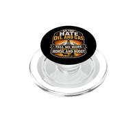 Petróleo Petróleo Gas Rig Worker Energy Horse Buggy PopSockets PopGrip para MagSafe