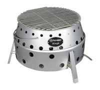 Petromax Barbacoa de carbón Atago (Superficie de la parrilla (An x Pr): 45,1 x 44,5 cm, Diámetro de la superficie de la parrilla: 34 cm, Plata)