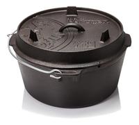 Petromax Dutch Oven ft9 with a flat base, olla de hierro fundido Onesize Black