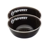Petromax Esmaltado Conchas 2 Unidad Vajilla Camping Schüssel 0,5 Litros Negro