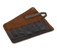 Bolsa de Cubiertos Leder Camping-Aufbewahrungstasche Transporte Enrollada