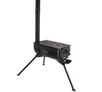Petromax Loki2 Horno de Camping Autárquico de Leña Negro de Acero, 87 cm