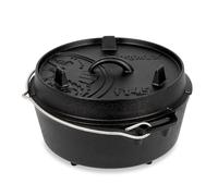 Petromax Olla holandesa ft0.5 para todo tipo de fuegos y parrillas, horno, hornillo de gas y fuego abierto, listo para usar sin quemar, 0,56 litros