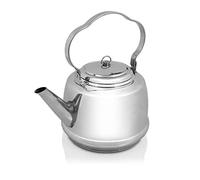 Petromax Tetera para varias cocinas y fuego, base multicapa para agua hirviendo rápidamente, acero inoxidable, 3 litros