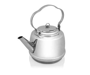 Petromax Tetera para varias cocinas y fuego, base multicapa para agua hirviendo rápidamente, acero inoxidable, 3 litros