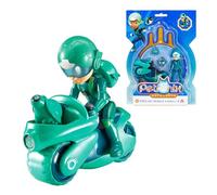 Petronix Defenders Figura de acción de Tintín y Mascota Shell-E, Figura de Juego de Aprox. 8 cm de Altura para niños con Animal de compañía, Incluye móvil para Mascotas y Mochila