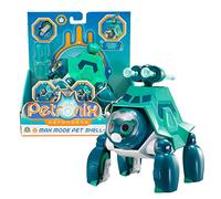 PETRONIX DEFENDERS - Mini Transform Pet Shell-E, transformable de la serie de dibujos animados pasa de mascota tortuga a vehículo combinable con otros sets y figuras, niños +3 años, Famosa (PET02300)