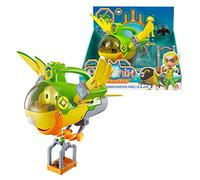 Petronix - Deluxe Transforming Paul-E & JIA, Figura y muñeco de Mascota transformable en vehículo, pajarito de JIA de la Serie de Dibujos Animados, niños y niñas Desde 3 años, Famosa (PET05200)