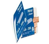 Petrus 23600 - Grapas cobreadas, 23/6, 25 unidades