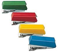 PETRUS 44700 - Grapadora modelo Bambina 202 + 1 Caja grapas 202 (pack 20 ud.) colores surtidos