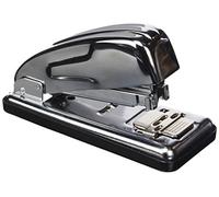 Petrus 44711 - Grapadora Metálica de Oficina Retro Mod. 230C, Capacidad 30 Hojas, Tecnología de Impacto Directo Patentada, Apertura 180° para Grapado Cerrado, Abierto y Clavado, Acabado Cromado